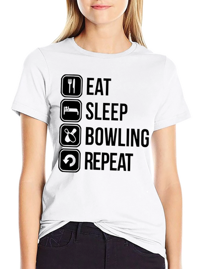 Eat Sleep Bowling Repeat T-Shirt