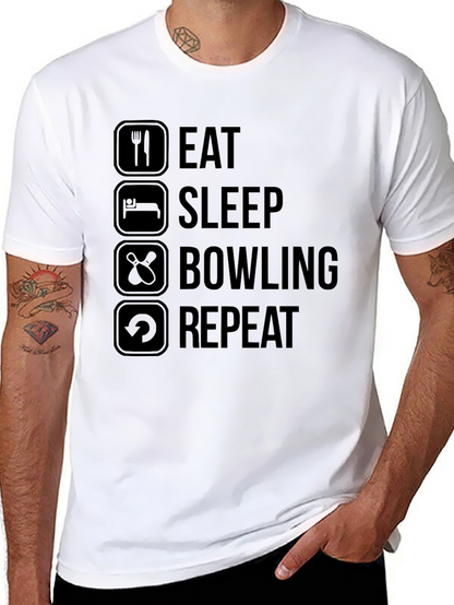 Eat Sleep Bowling Repeat T-Shirt