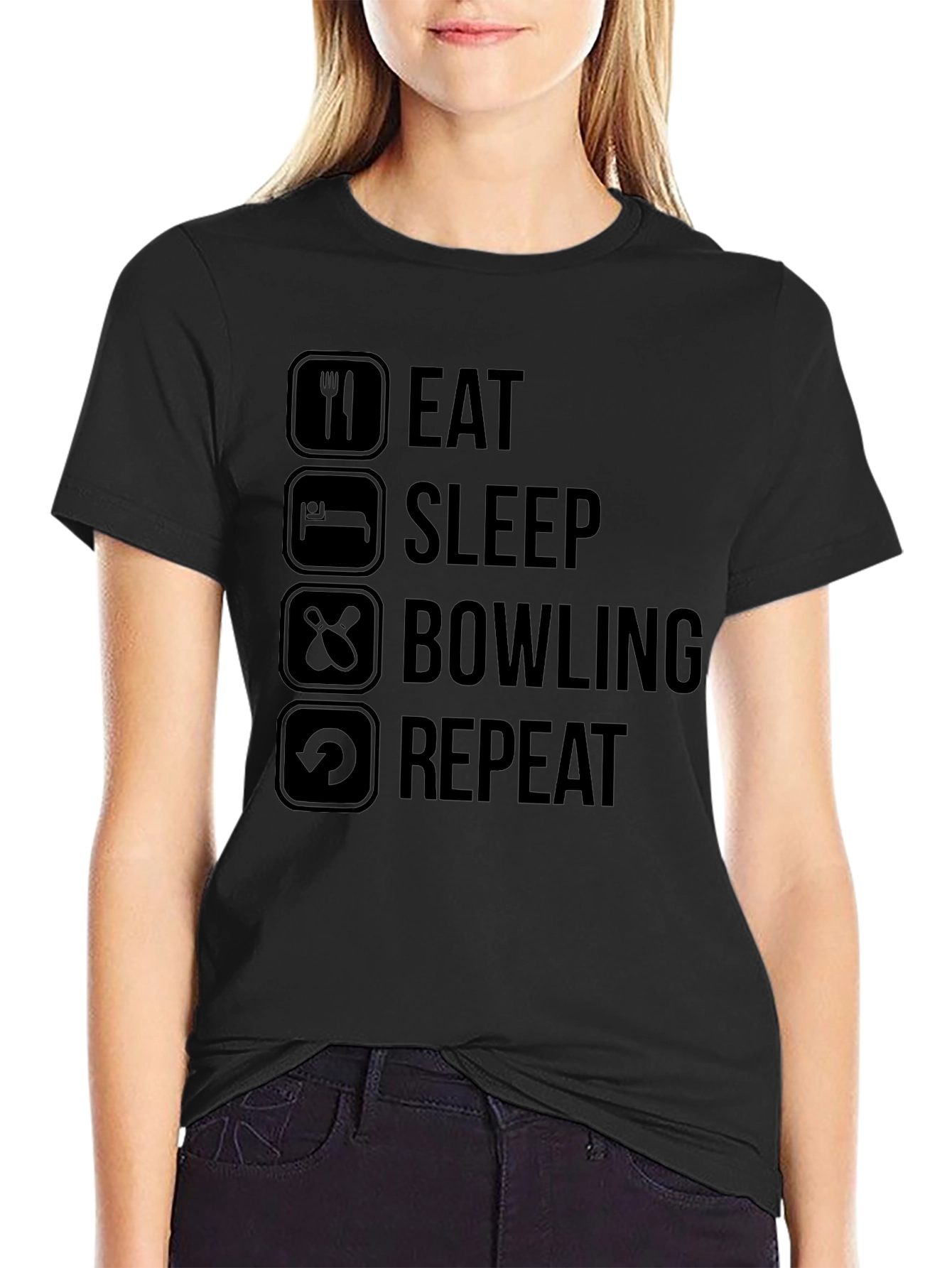 Eat Sleep Bowling Repeat T-Shirt
