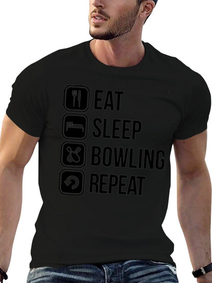 Eat Sleep Bowling Repeat T-Shirt