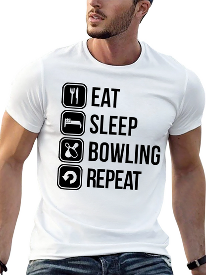 Eat Sleep Bowling Repeat T-Shirt