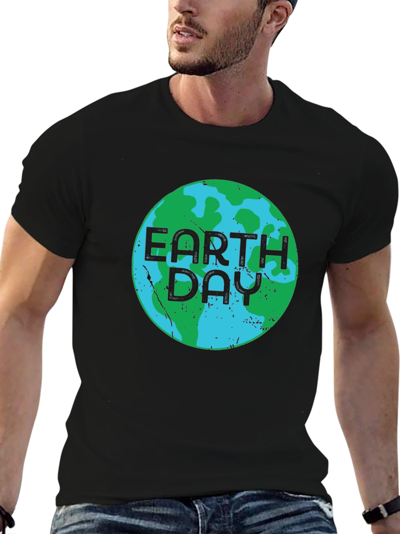 Earth Day Black T-Shirt - Environmental Awareness