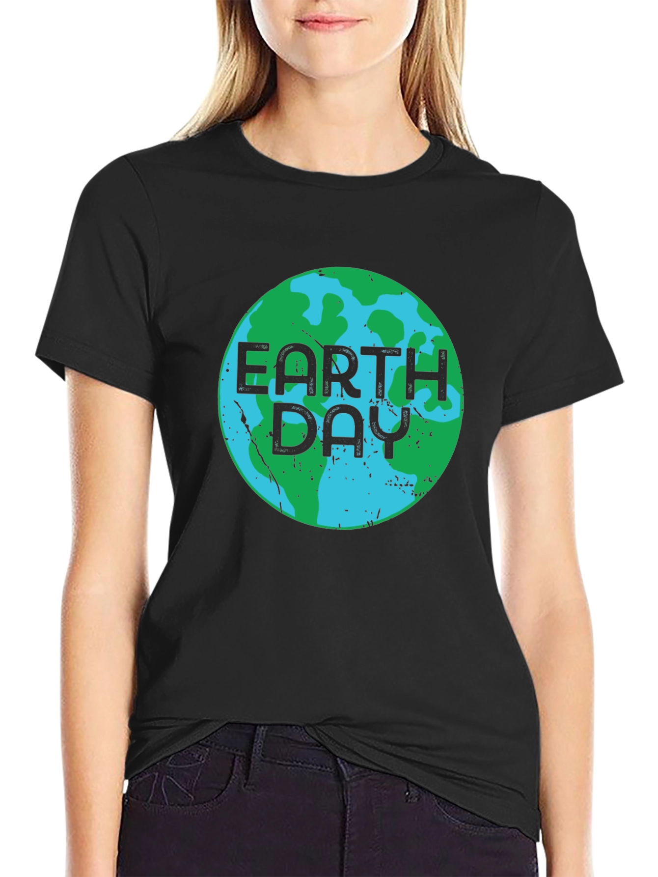 Earth Day Black T-Shirt - Environmental Awareness