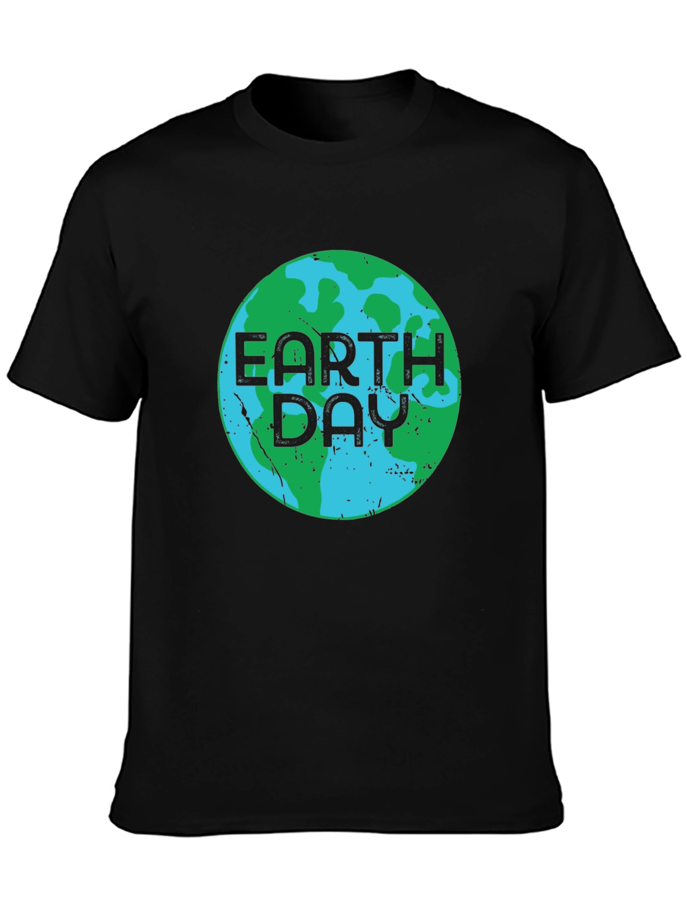 Earth Day Black T-Shirt - Environmental Awareness
