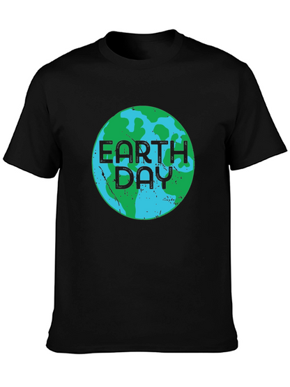 Earth Day Black T-Shirt - Environmental Awareness