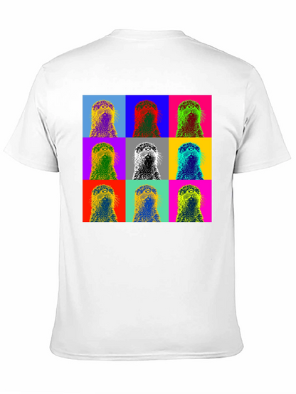 Pop Art Otter Graphic T-Shirt - Novelty Design