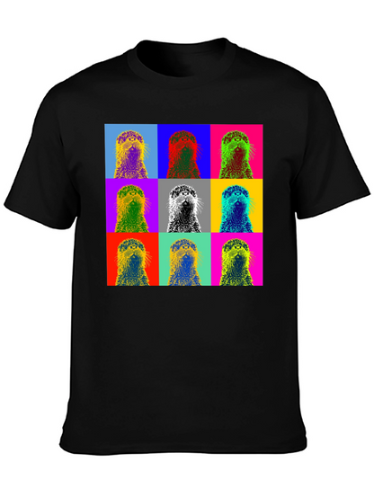 Pop Art Otter Graphic T-Shirt - Novelty Design
