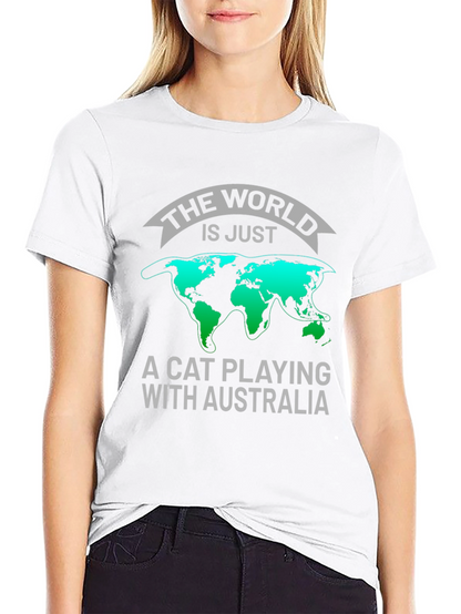 The World Is Just A Cat Playing T-Shirt