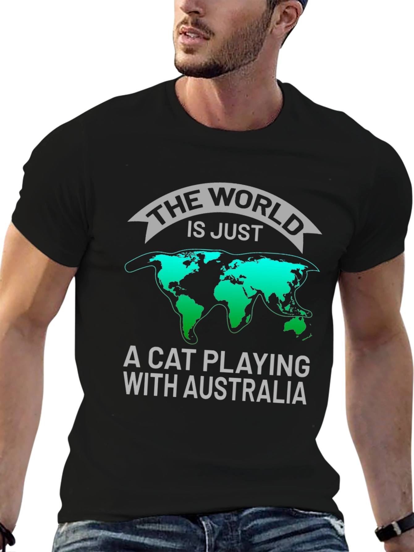 The World Is Just A Cat Playing T-Shirt
