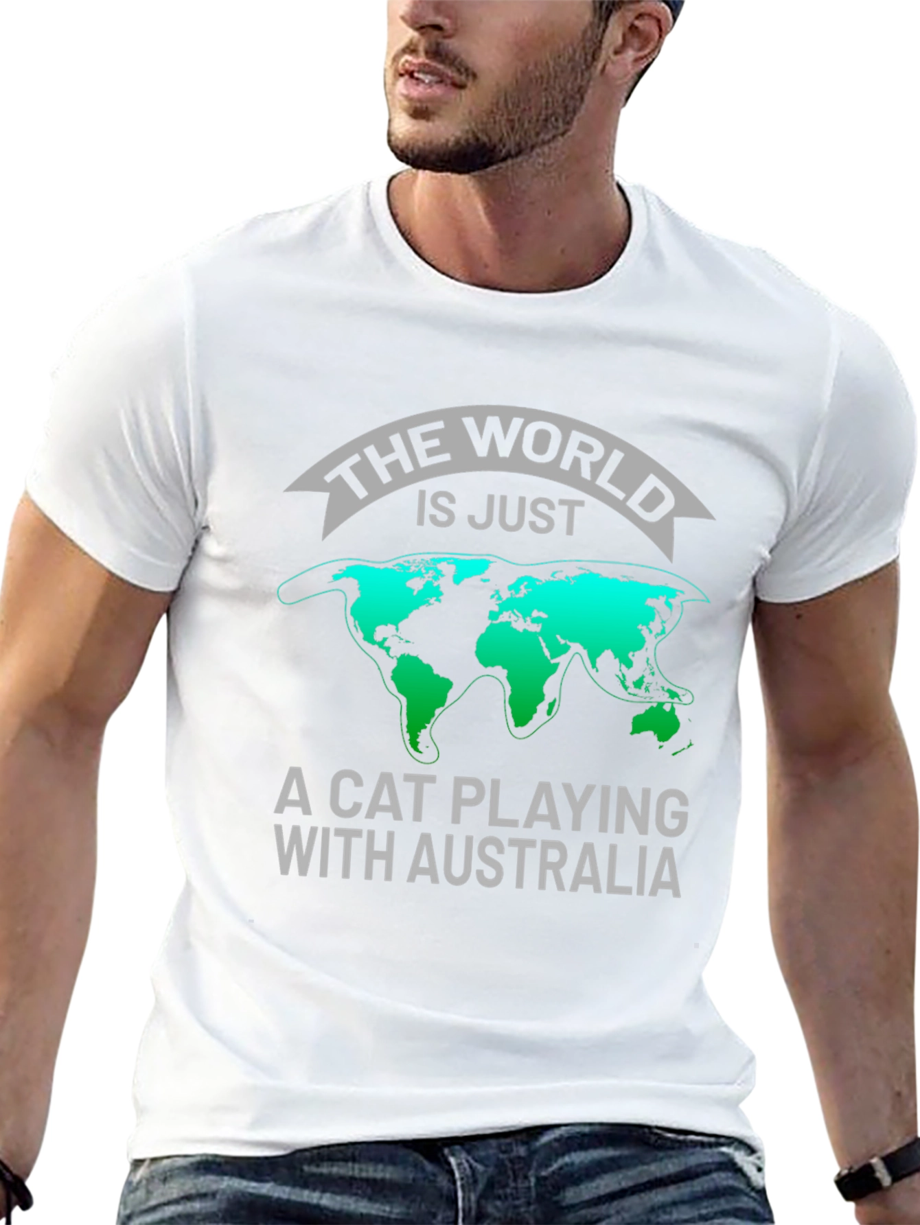 The World Is Just A Cat Playing T-Shirt