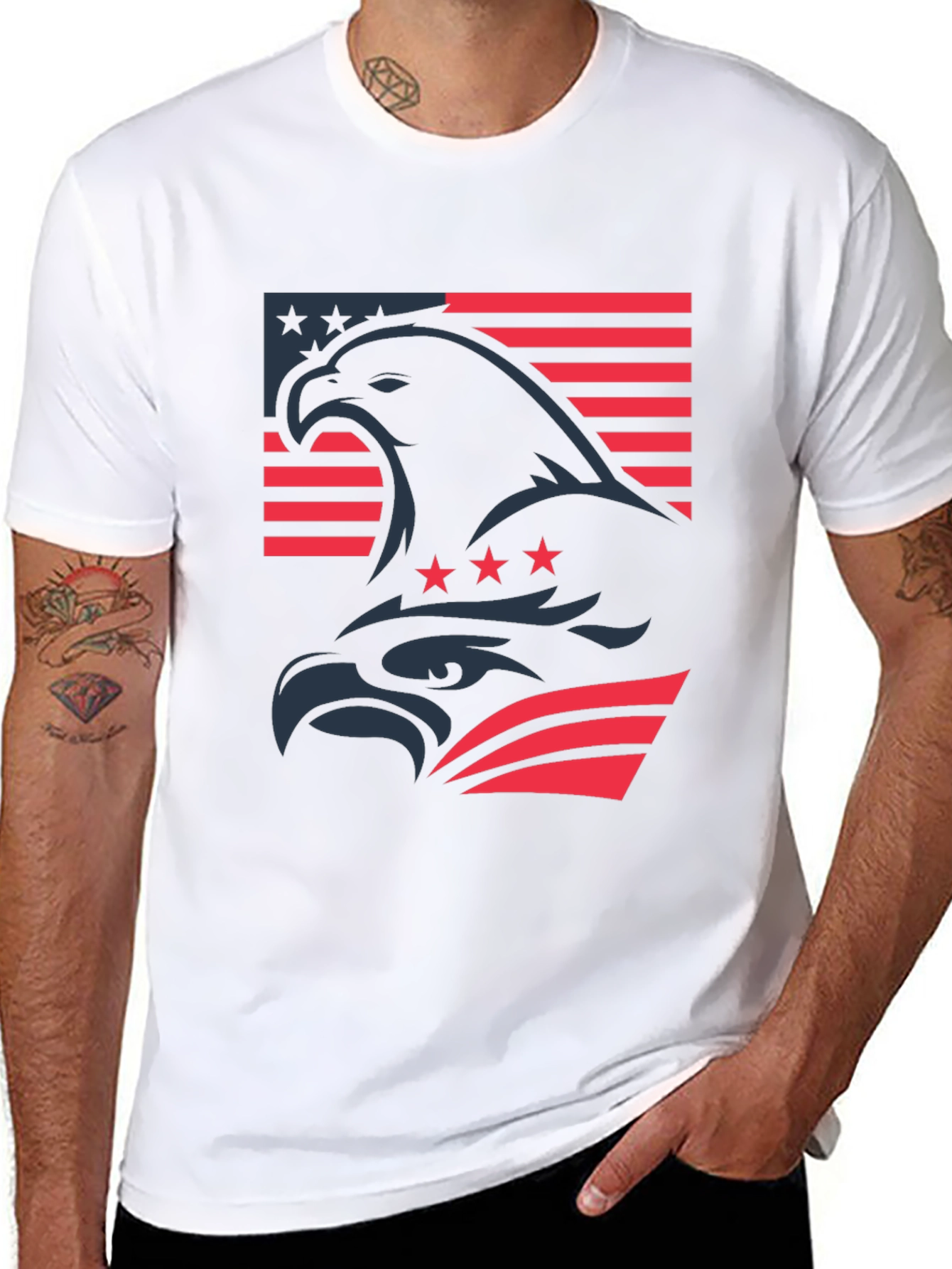 American Eagle Flag Graphic T-Shirt