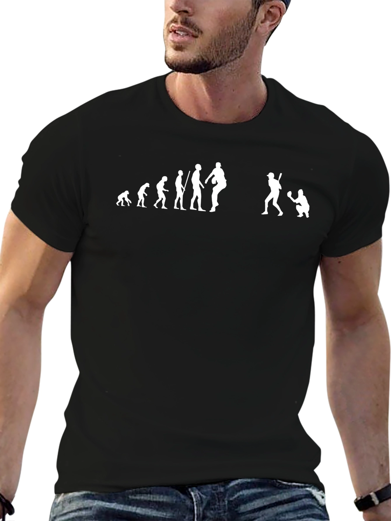 Baseball Evolution Graphic Tee