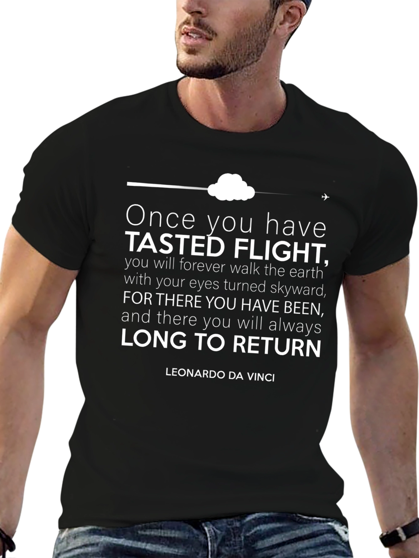 Leonardo Da Vinci Quote T-Shirt