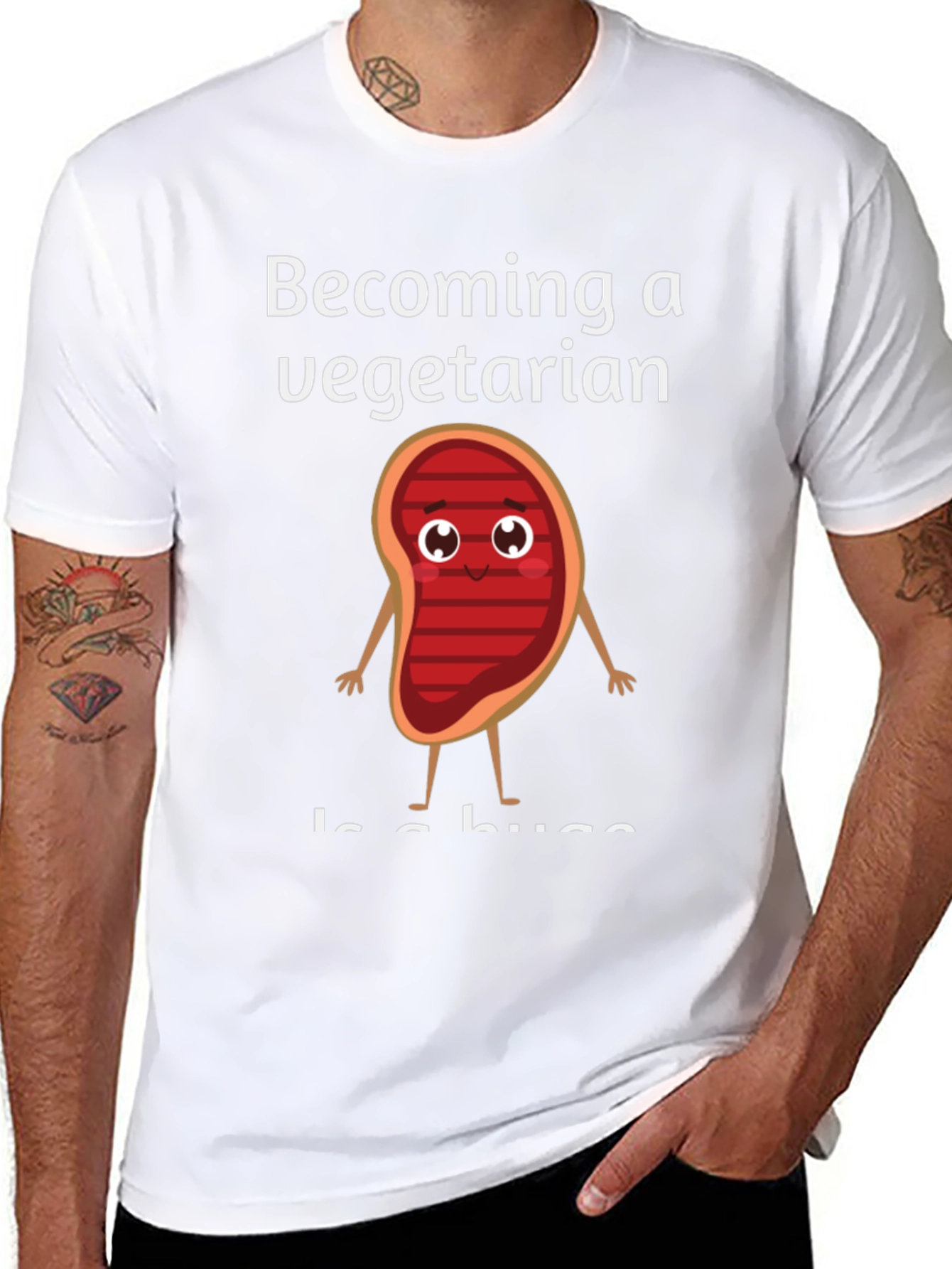 Becoming a Vegetarian Graphic T-Shirt