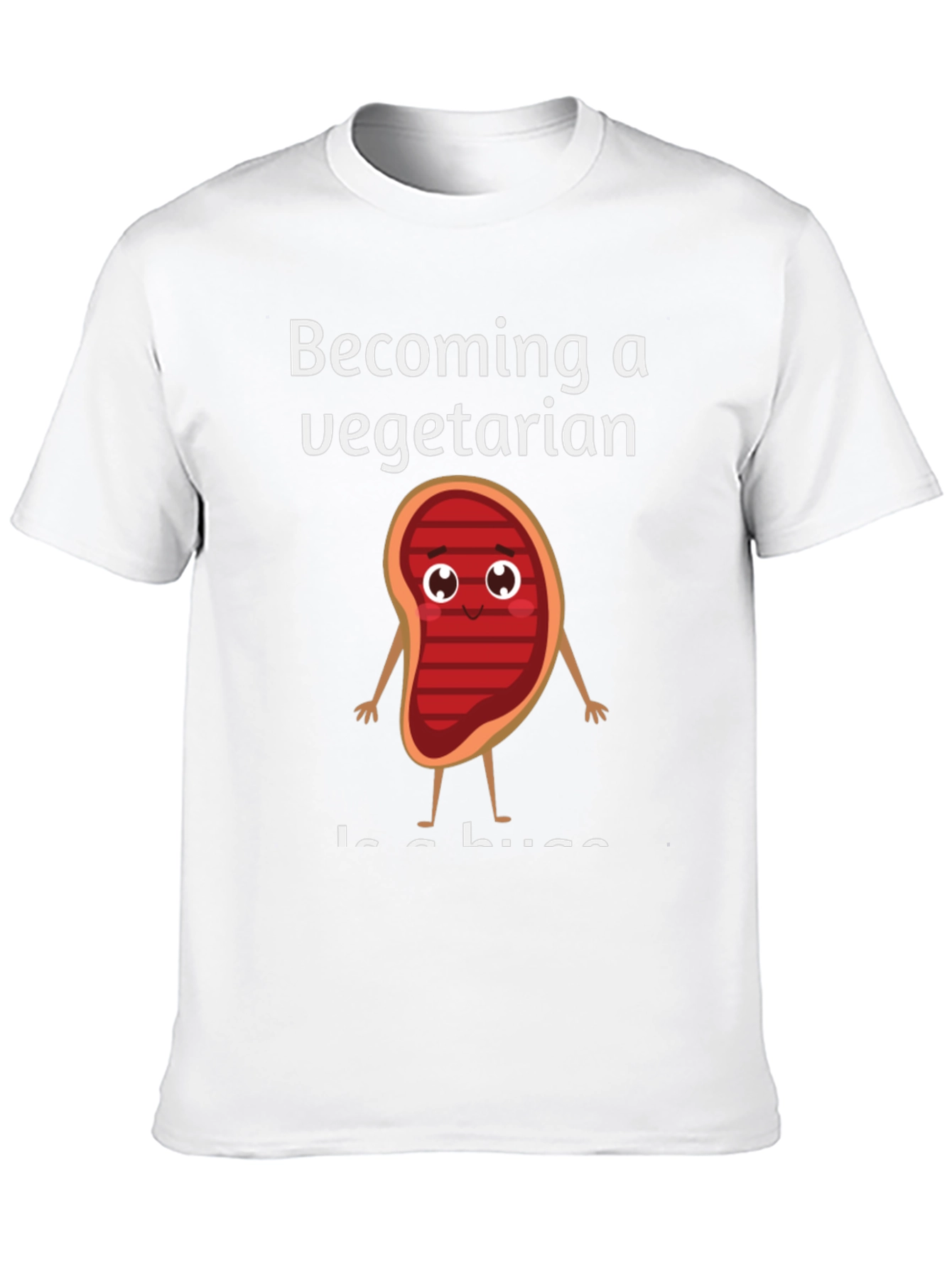 Becoming a Vegetarian Graphic T-Shirt