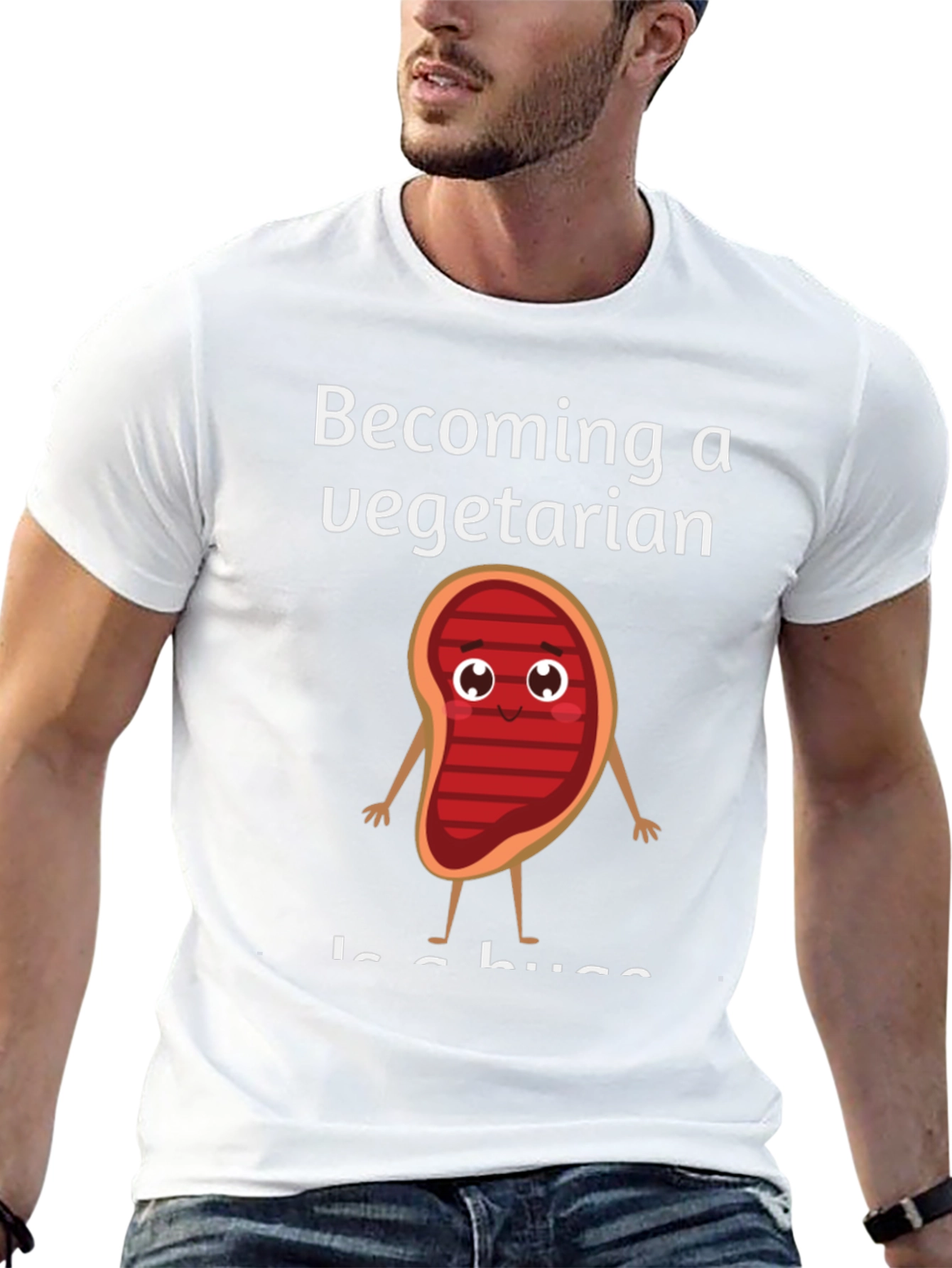 Becoming a Vegetarian Graphic T-Shirt