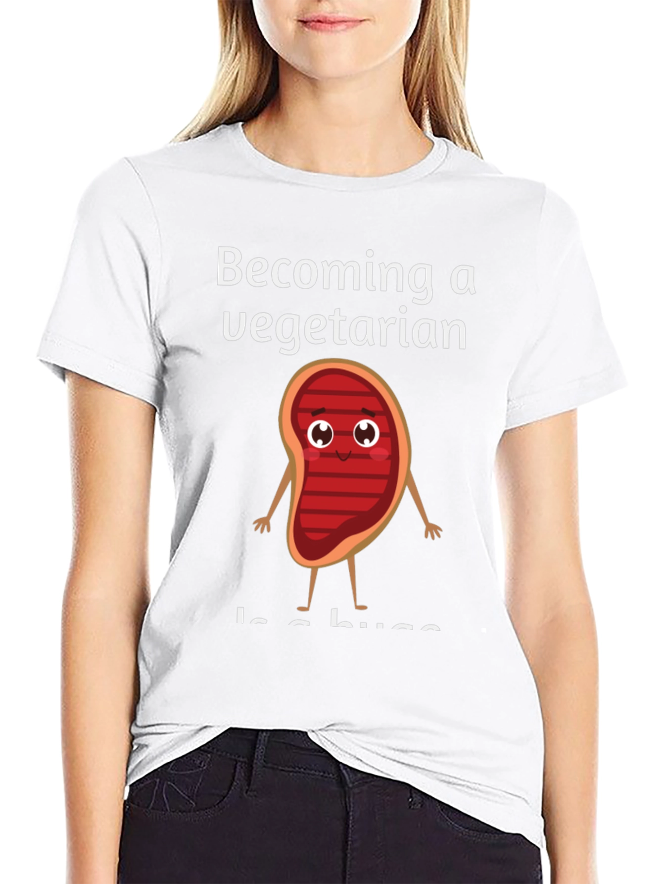 Becoming a Vegetarian Graphic T-Shirt