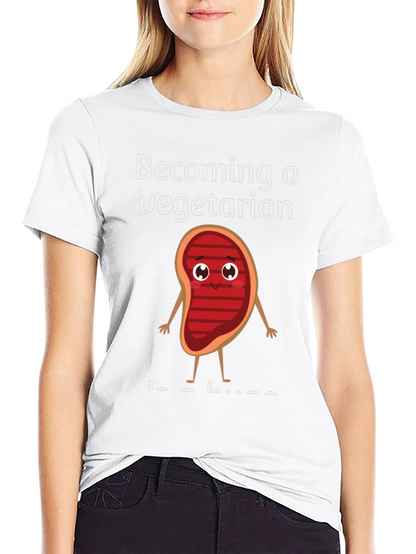 Becoming a Vegetarian Graphic T-Shirt