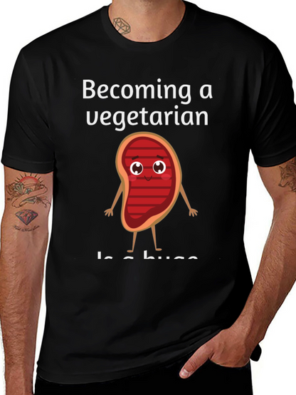 Becoming a Vegetarian Graphic T-Shirt