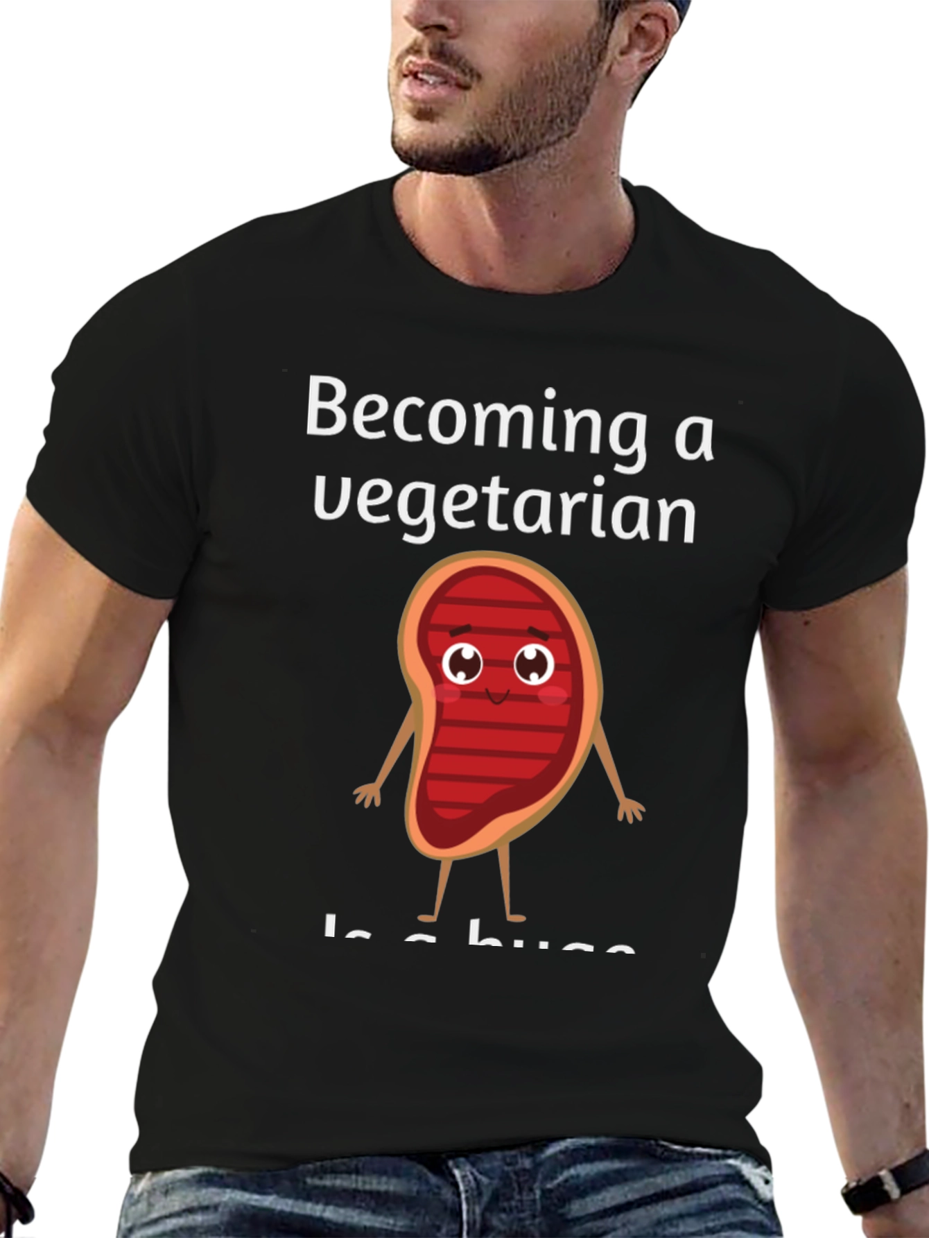 Becoming a Vegetarian Graphic T-Shirt