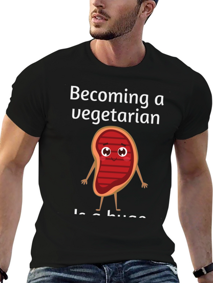 Becoming a Vegetarian Graphic T-Shirt