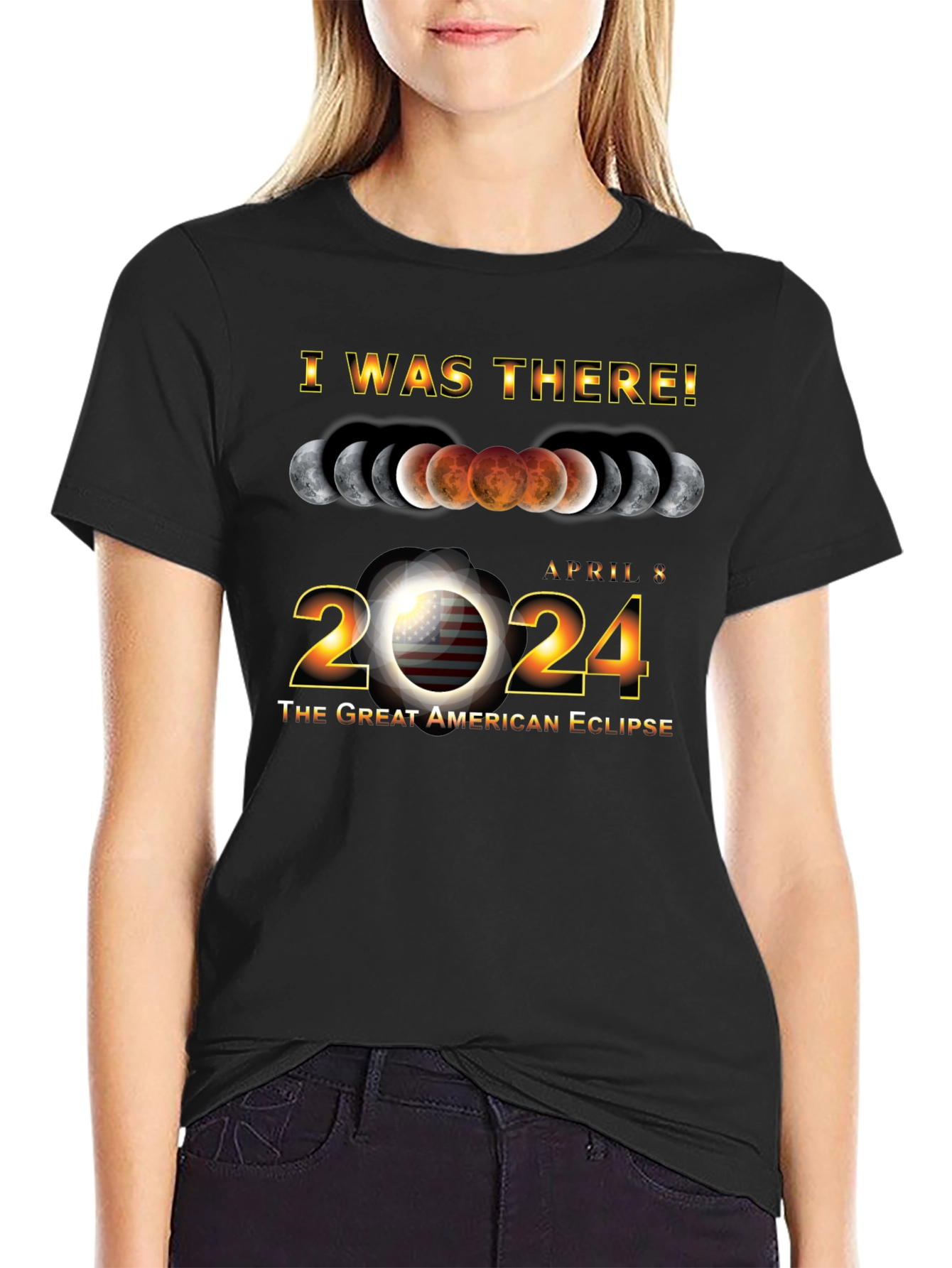 I Was There! 2024 Great American Eclipse T-Shirt