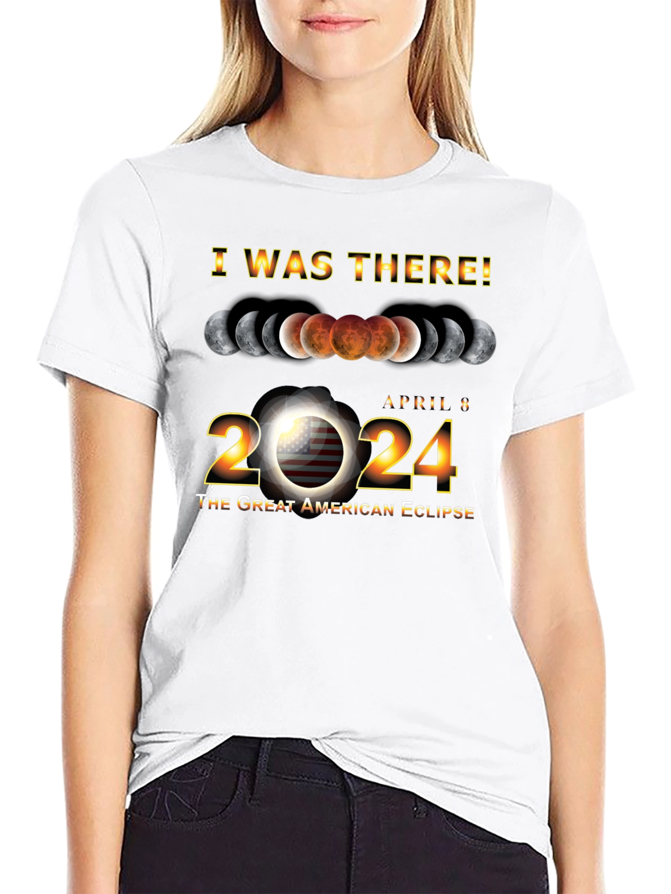 I Was There! 2024 Great American Eclipse T-Shirt