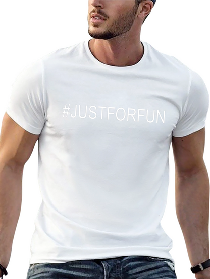 #JustForFun Black T-Shirt - Casual & Comfortable