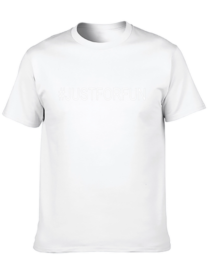 #JustForFun Black T-Shirt - Casual & Comfortable