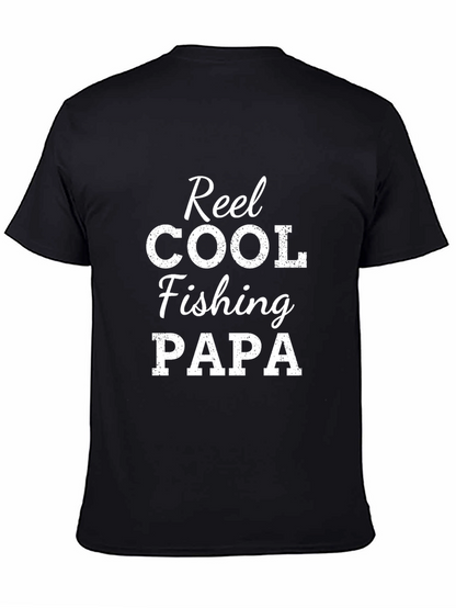 Reel Cool Fishing Papa Graphic T-Shirt