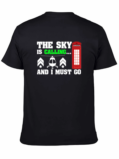 The Sky is Calling T-Shirt: Helicopter Pilot Tee