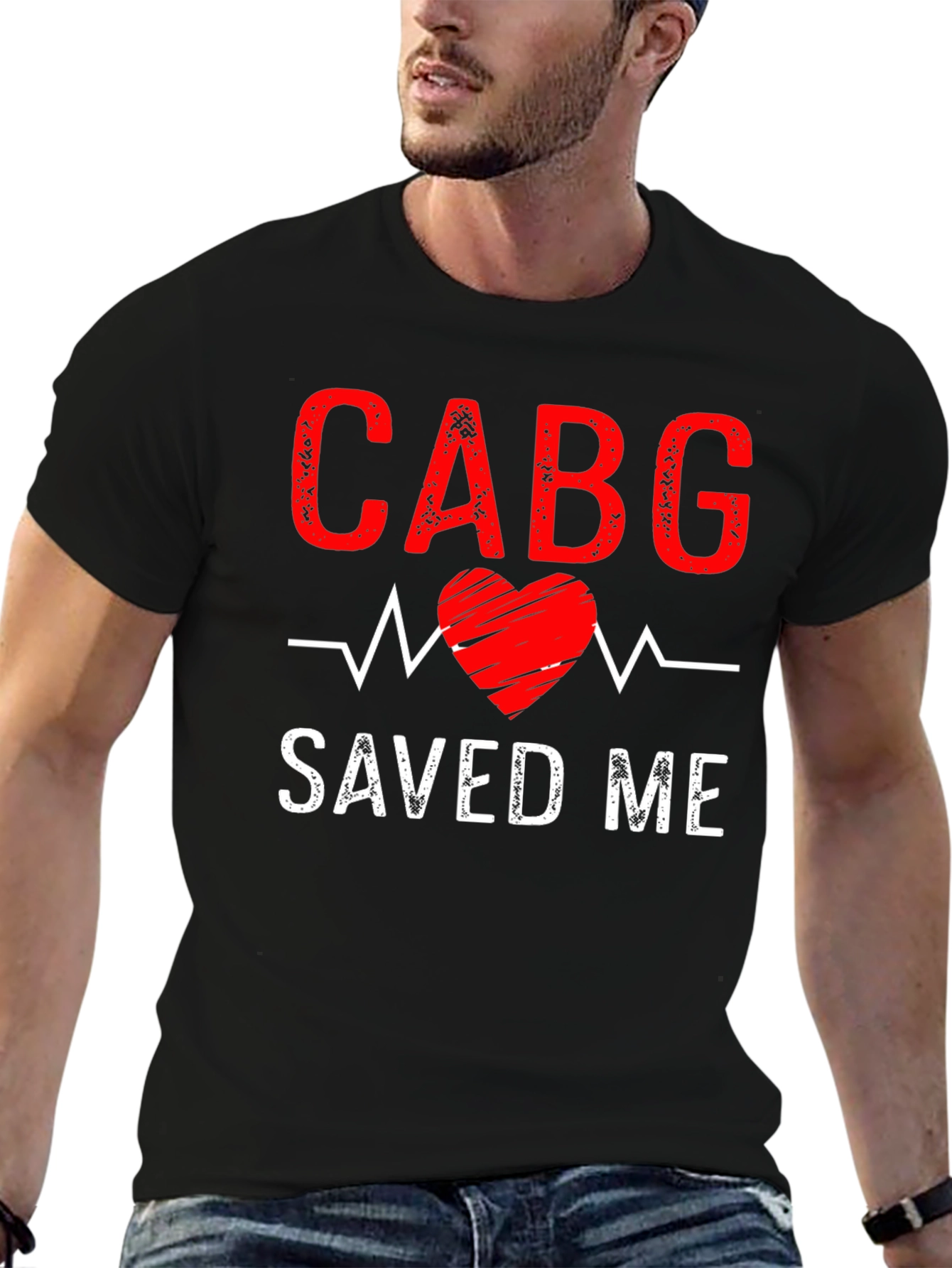 CABG Saved Me T-Shirt: Heart Surgery Recovery Tee