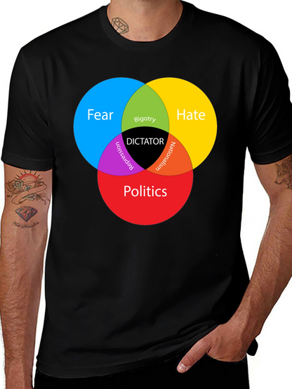 Dictator Venn Diagram Graphic T-Shirt