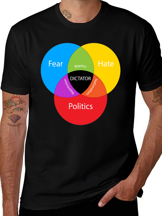 Dictator Venn Diagram Graphic T-Shirt