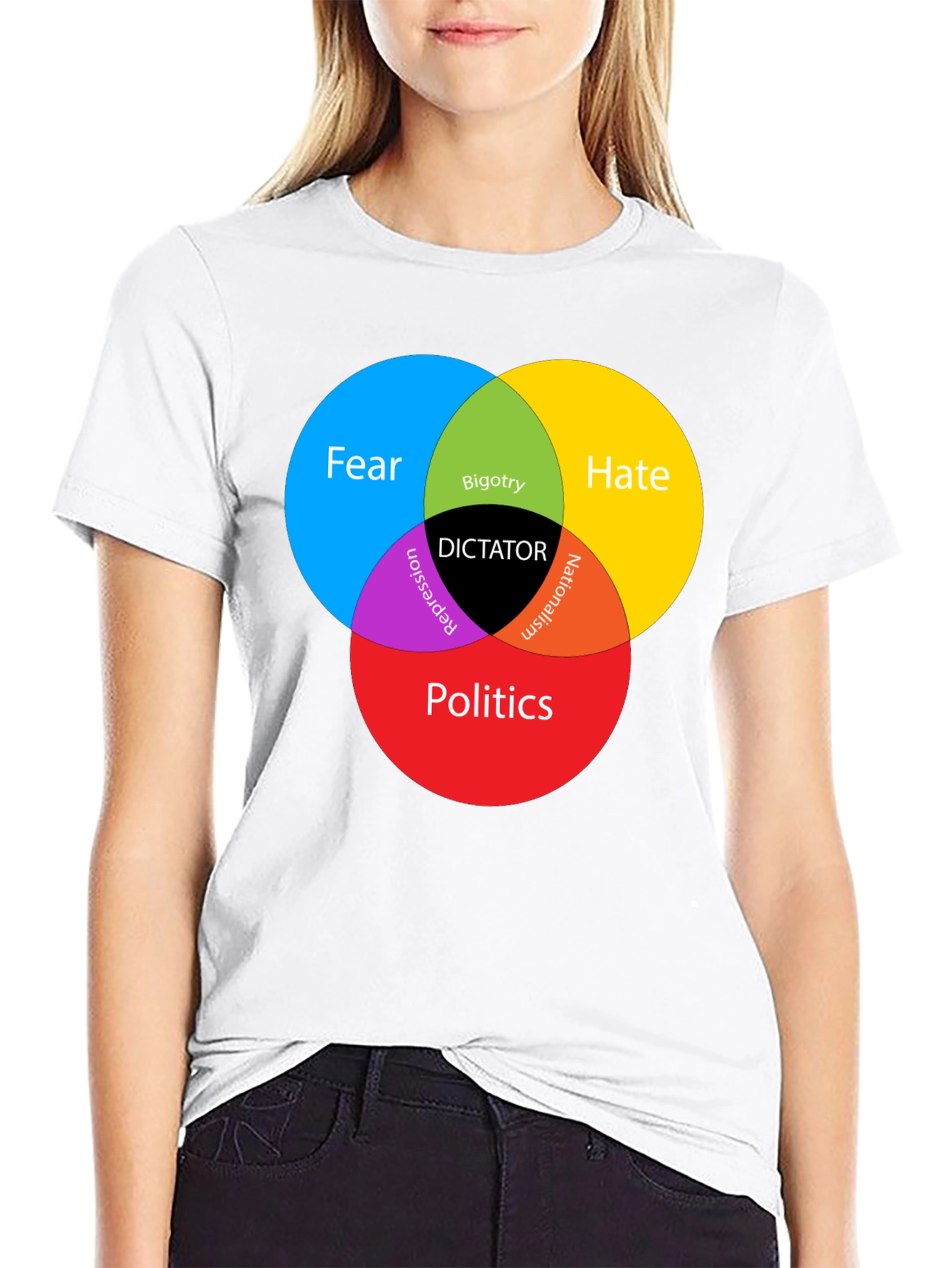 Dictator Venn Diagram Graphic T-Shirt