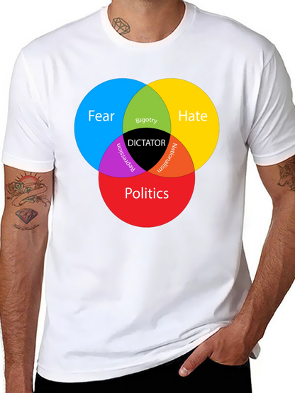 Dictator Venn Diagram Graphic T-Shirt