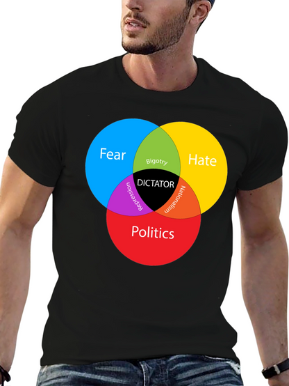 Dictator Venn Diagram Graphic T-Shirt