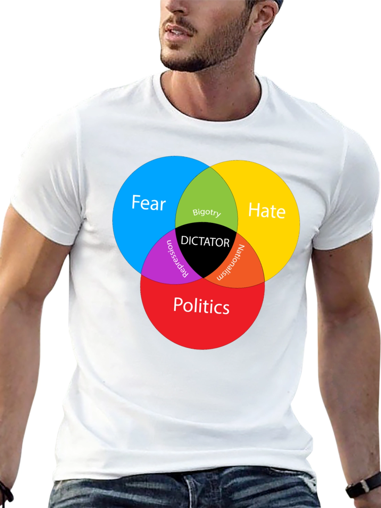 Dictator Venn Diagram Graphic T-Shirt