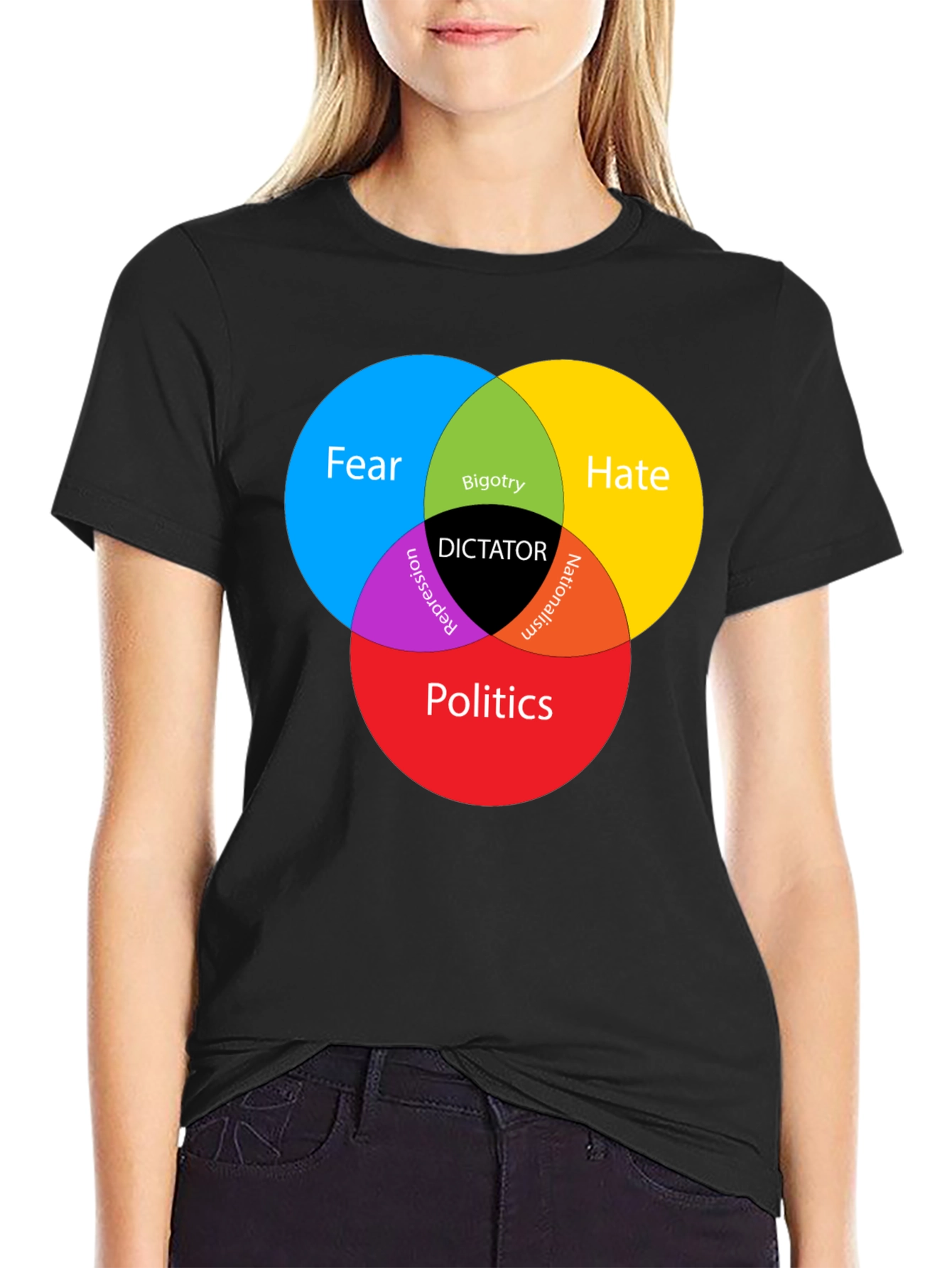 Dictator Venn Diagram Graphic T-Shirt