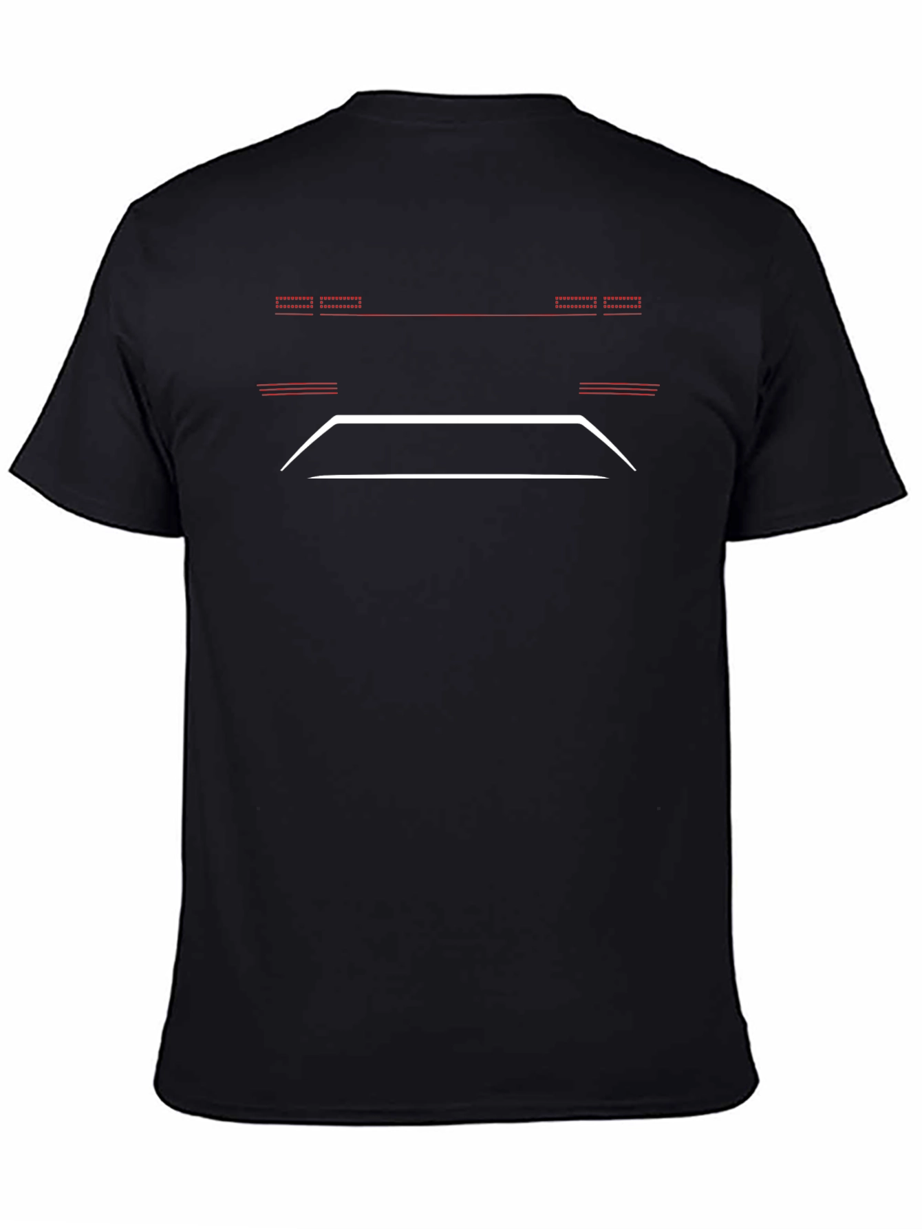 Retro Car Graphic Tee - Black Cotton Blend