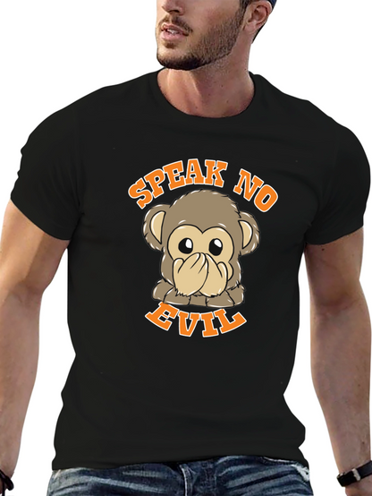Speak No Evil Monkey Graphic T-Shirt