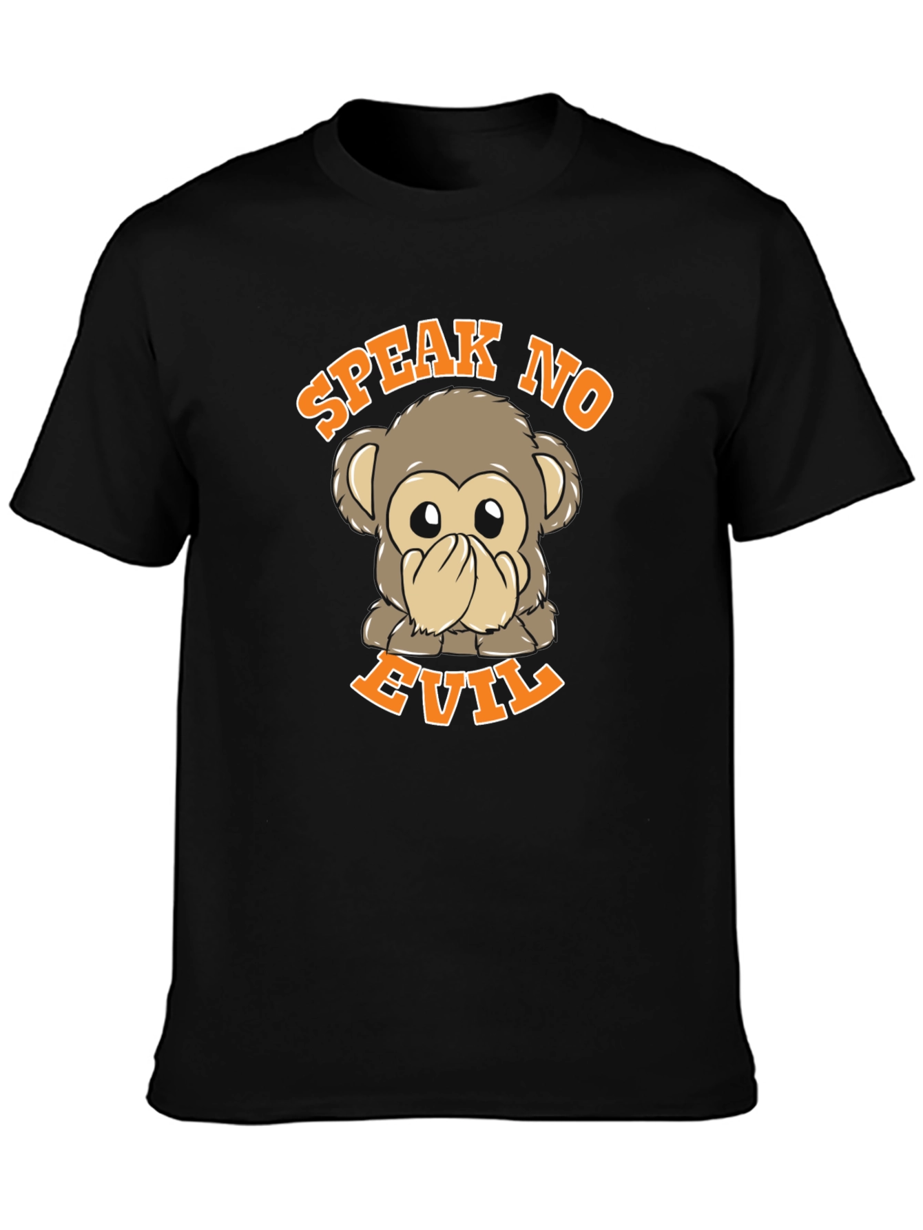 Speak No Evil Monkey Graphic T-Shirt