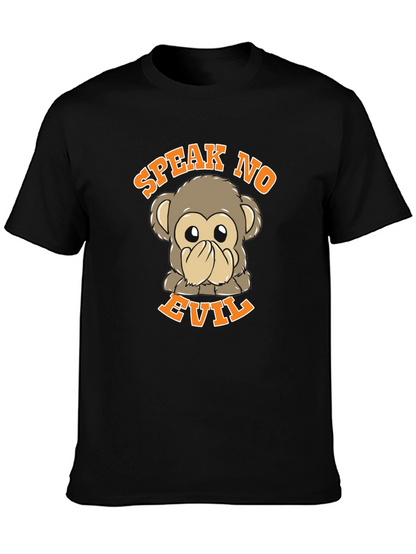 Speak No Evil Monkey Graphic T-Shirt