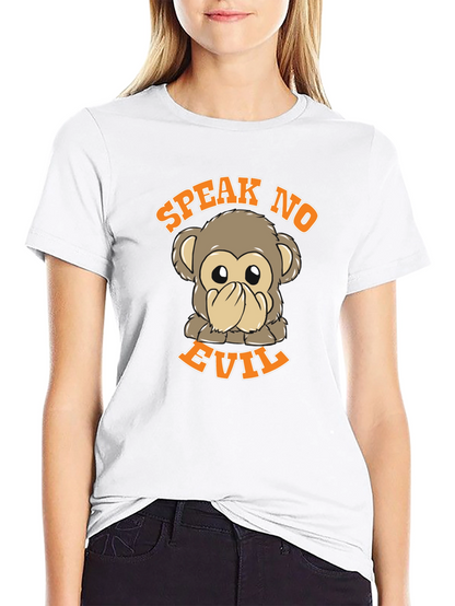 Speak No Evil Monkey Graphic T-Shirt