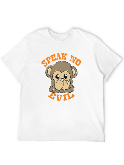 Speak No Evil Monkey Graphic T-Shirt