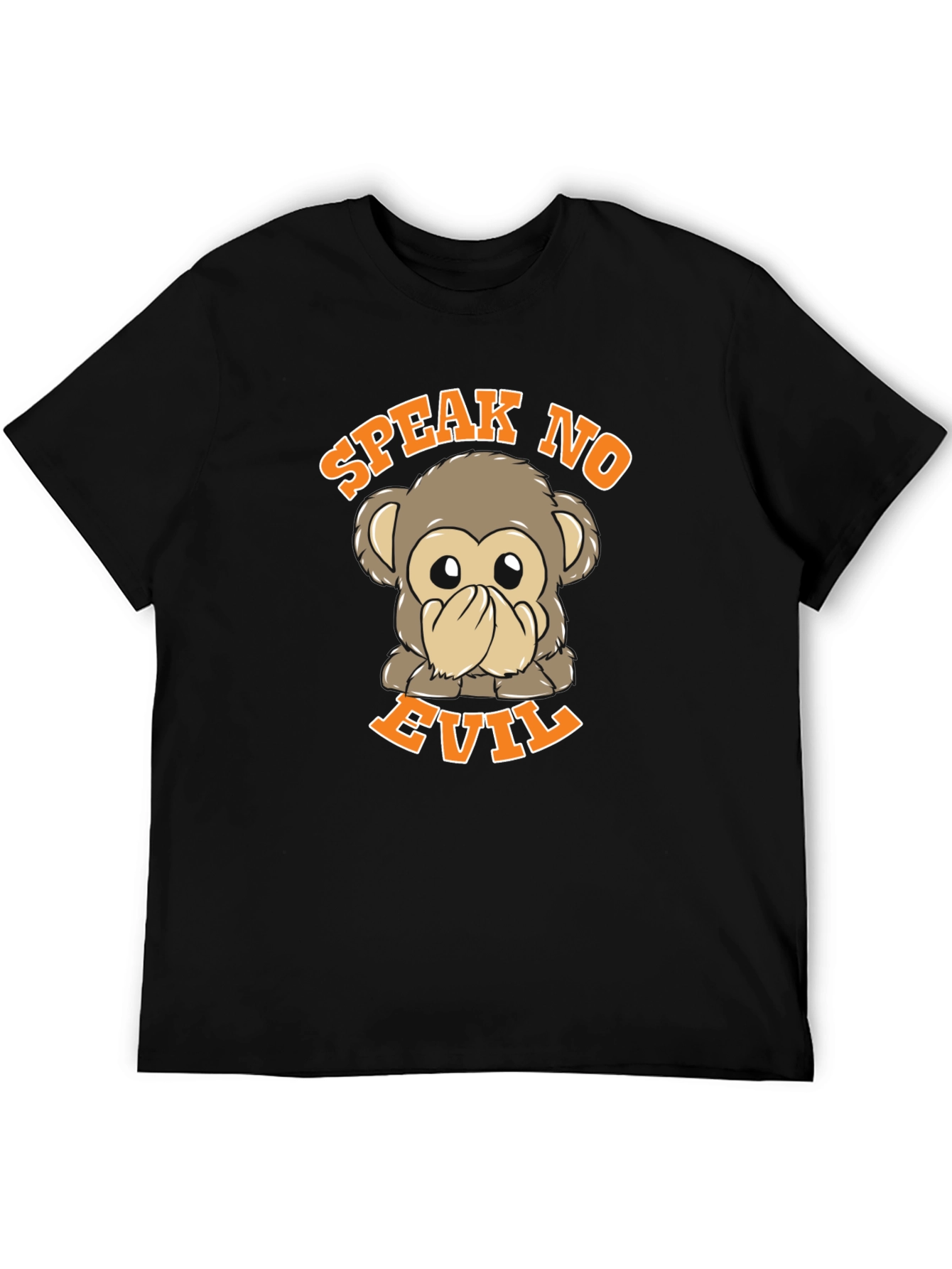 Speak No Evil Monkey Graphic T-Shirt