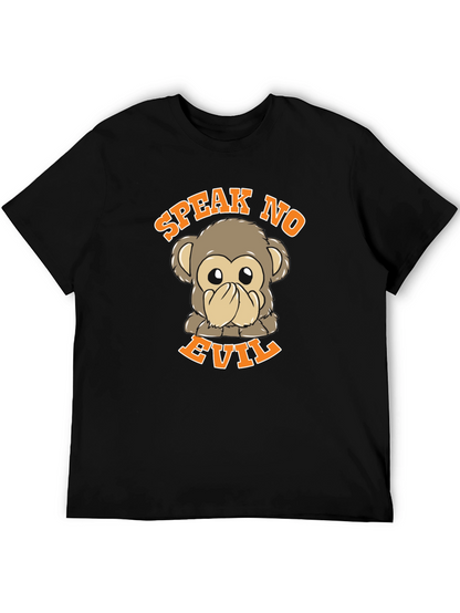 Speak No Evil Monkey Graphic T-Shirt