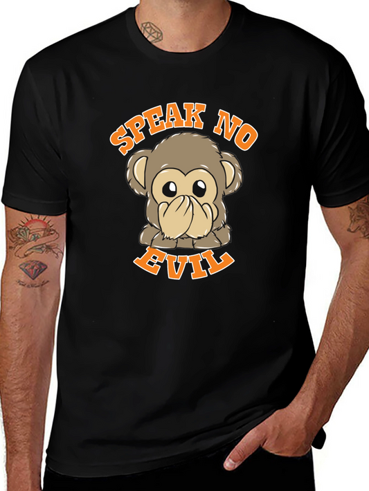 Speak No Evil Monkey Graphic T-Shirt
