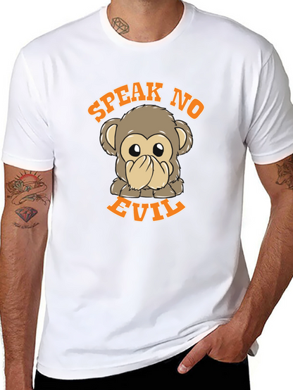 Speak No Evil Monkey Graphic T-Shirt