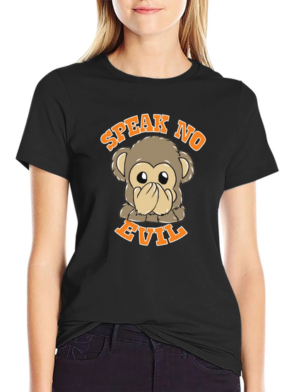 Speak No Evil Monkey Graphic T-Shirt